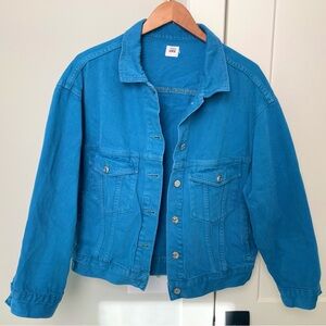 Edwin Cameron Trucker Jacket in Nebulas Blue